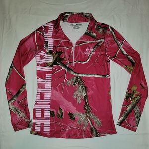 Realtree Pink Camo 1/4 Zip